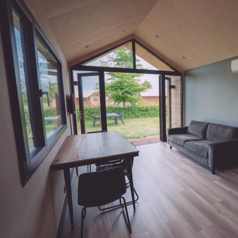 UNIEKE ACCOMMODATIE 16 personen - Groepsverblijf blokhut + 4 vierpersoons tiny houses (16 personen)