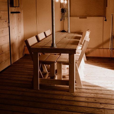 Tent 5 personen - glamping met airco