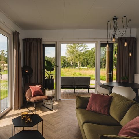 Lodge 2 personen - Panorama Wellnesslodge | hottub, sauna en ligbad 