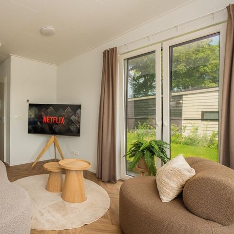 Lodge 2 personen - Panorama Wellnesslodge | jacuzzi, sauna en sunshower