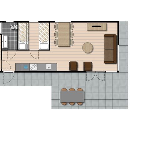 Bungalow 5 personen - Rialto