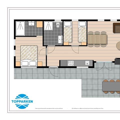 Chalet 4 personen - Natuurlodge