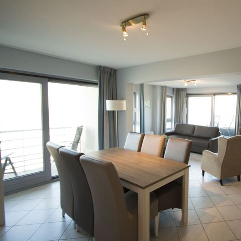 APPARTEMENT 6 personen - Comfort  | Slaapkamer - Slaaphoek - Zetelbed | Balkon - Zeezicht