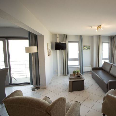APPARTEMENT 6 personen - Comfort  | Slaapkamer - Slaaphoek - Zetelbed | Balkon - Zeezicht
