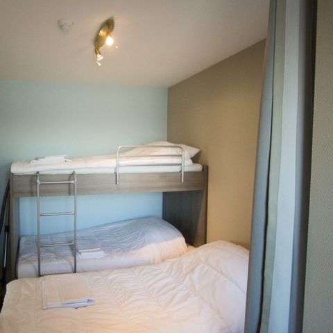 APPARTEMENT 6 personen - Comfort  | Slaapkamer - Slaaphoek - Zetelbed | Balkon - Zeezicht