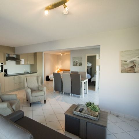 APPARTEMENT 6 personen - Comfort  | Slaapkamer - Slaaphoek - Zetelbed | Balkon - Zeezicht