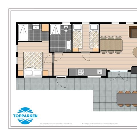 Bungalow 4 personen - Natuurlodge