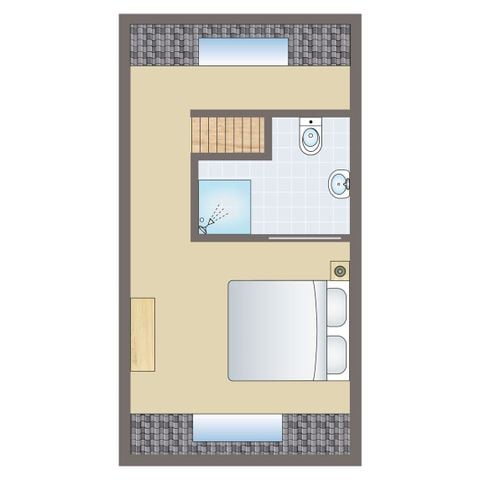 Bungalow 2 personen - type 2A