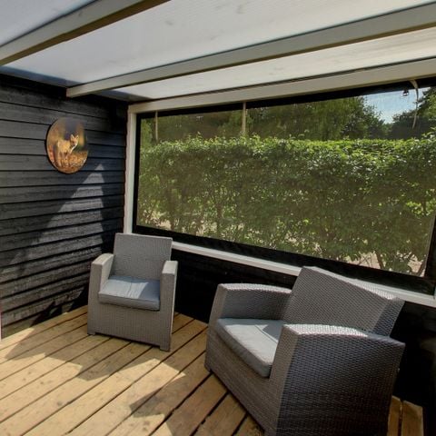 VAKANTIEHUIS 5 personen - Vossenlodge - Douchen in luxe sanitair paviljoen!