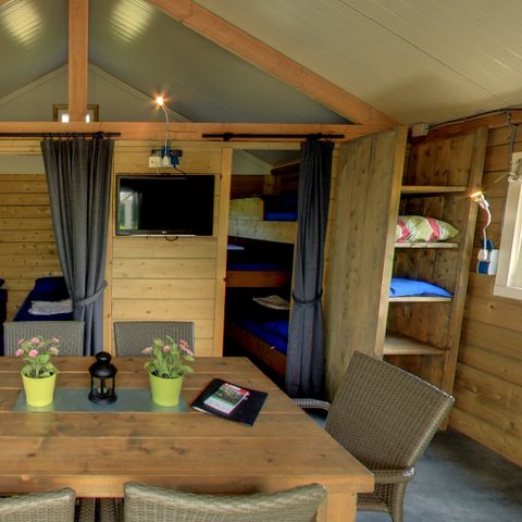 VAKANTIEHUIS 5 personen - Vossenlodge - Douchen in luxe sanitair paviljoen!