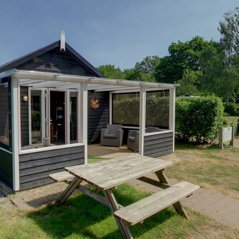 VAKANTIEHUIS 5 personen - Vossenlodge - Douchen in luxe sanitair paviljoen!