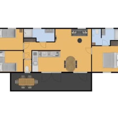 Stacaravan 5 personen - Stacaravan Grevelingen