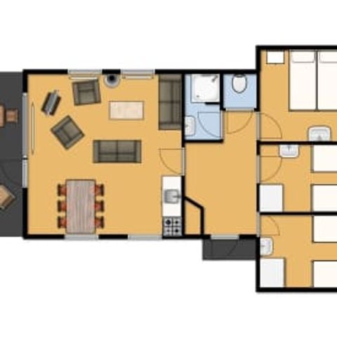 Bungalow 6 personen - De Leeuwerik