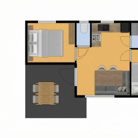 Stacaravan 2 personen - de Honingbij