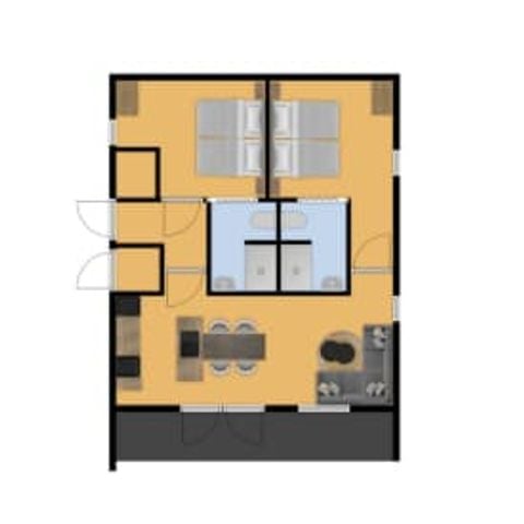 Bungalow 4 personen - Het Uilennest