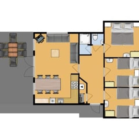 Bungalow 6 personen - Saturnus