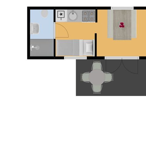 Chalet 4 personen - Kampeerde Morgenster