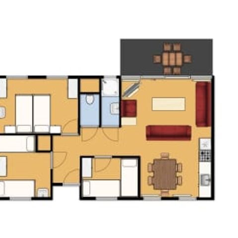 Bungalow 6 personen - de Valk