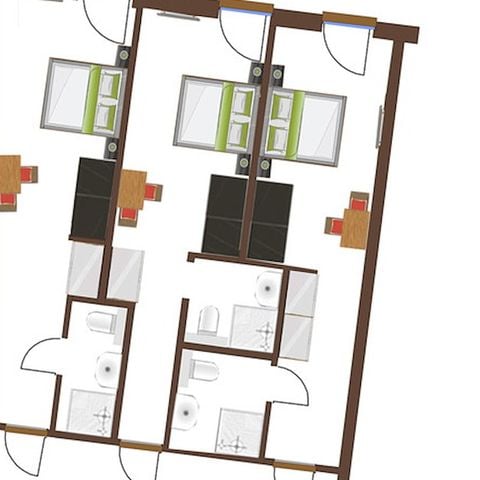 APPARTEMENT 2 personen - Hotelkamer