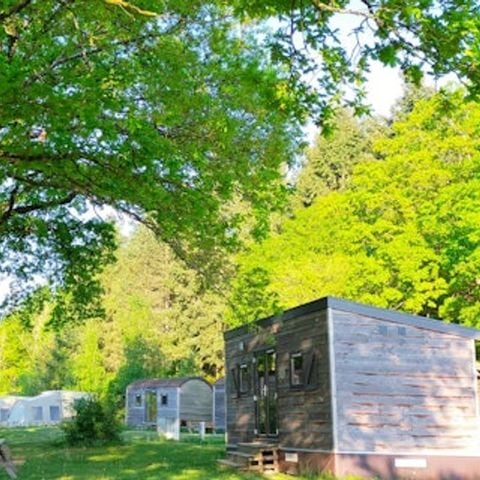 Stacaravan 2 personen - Woodlodge max. 2 adults (huisdiervriendelijk)