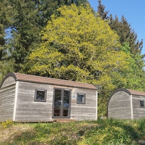 Stacaravan 2 personen - Woodlodge max. 2 adults (huisdiervriendelijk)