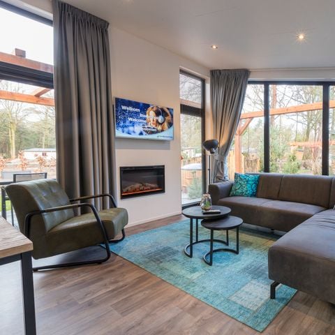 Bungalow 5 personen - Berken Lodge Eco met Hottub en Sauna