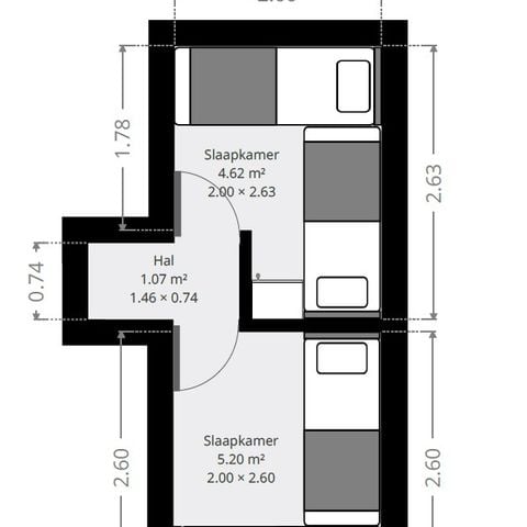 Bungalow 6 personen - Hooikiep