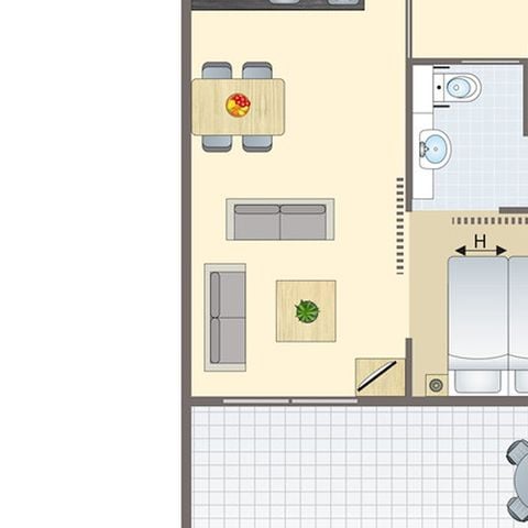 Bungalow 4 personen - 4CET