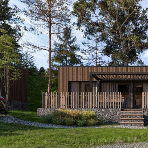 Lodge 4 personen - Panorama Lodge met hottub