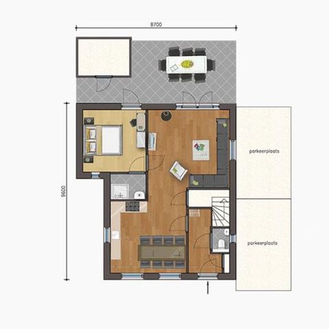 Bungalow 8 personen - Hofmeesterhuis Comfort met veranda