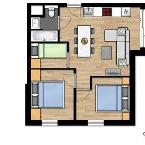 APPARTEMENT 6 personen - Familiesuite