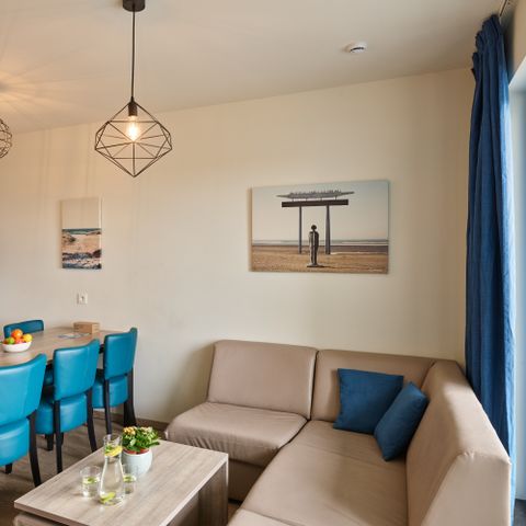 APPARTEMENT 4 personen - Comfort Suite Balkon  | 2 slaapkamers - 1 dubbel bed - 1 stapelbed