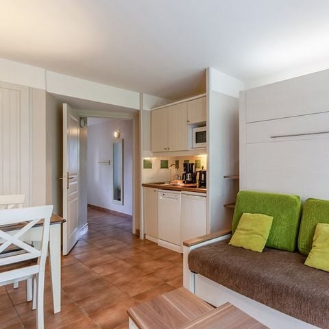 Studio 3 personen - Studio - 1 sleeping alcove - Terrace or balcony - Garden Level - Quartier de Hameau district