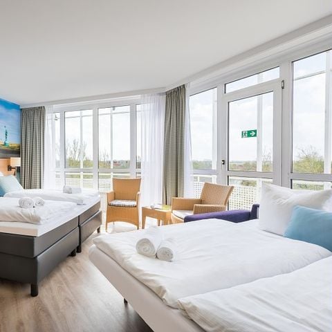 Slaapkamer 4 personen - Hotelkamer BK408 (max. 2 adults)