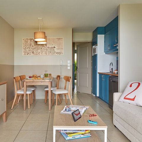 Appartement 3 personen - 1 bedroom - Terrace or balcony - Sea view
