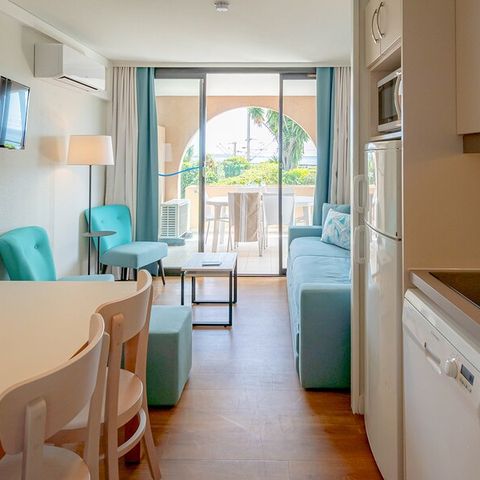 Appartement 6 personen - - 1 bedroom + 1 sleeping alcove - Air-conditioned - Terrace or balcony