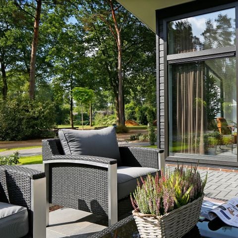 Bungalow 4 personen - Boslodge met privé sauna en hottub