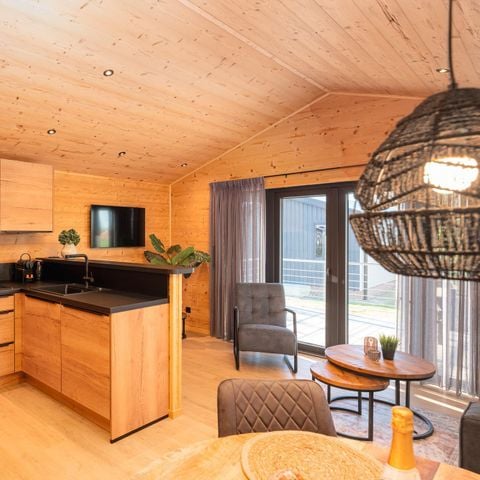 Bungalow 2 personen - Terras Lodge met sauna en hottub