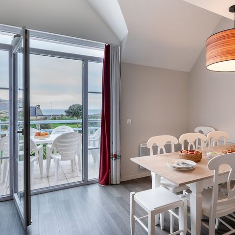APPARTEMENT 8 personen - - 2 bedroom + 1 sleeping alcove - Terrace or balcony -  Sea view