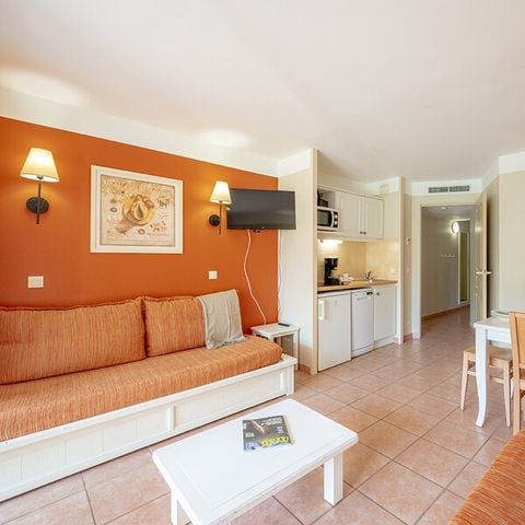 Studio 4 personen - 1 slaapgedeelte - Terras of balkon - Airconditioning
