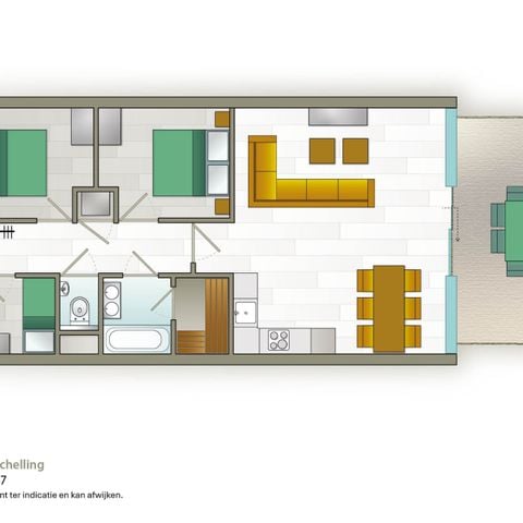 APPARTEMENT 5 personen - Met sauna