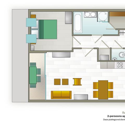 APPARTEMENT 2 personen - Met sauna