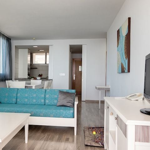 Appartement 6 personen - 2 slaapkamers - Uitzicht op het zwembad