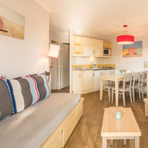 APPARTEMENT 6 personen - - 1 bedroom + 1 sleeping alcove - Terrace or balcony  - air conditionned