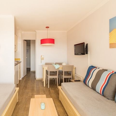 Studio 4 personen - Voor - 1 slaapgedeelte - Terras of balkon
