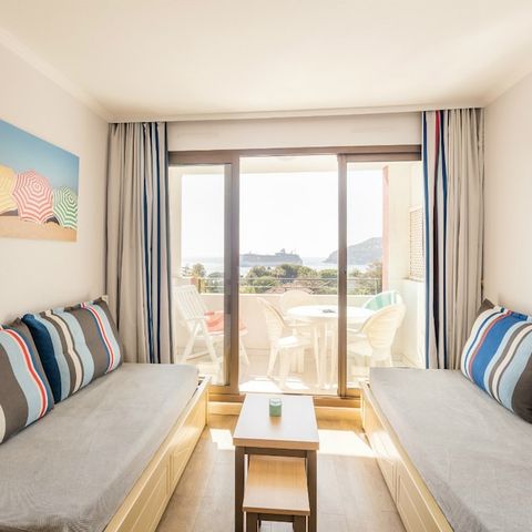 Studio 4 personen - Voor - 1 slaapgedeelte - Terras of balkon