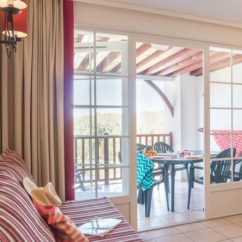 APPARTEMENT 6 personen - 1 slaapkamer + 1 slaapgedeelte - Terras of balkon