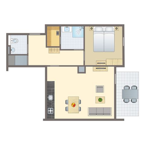 APPARTEMENT 4 personen - 2-4-persoons appartement