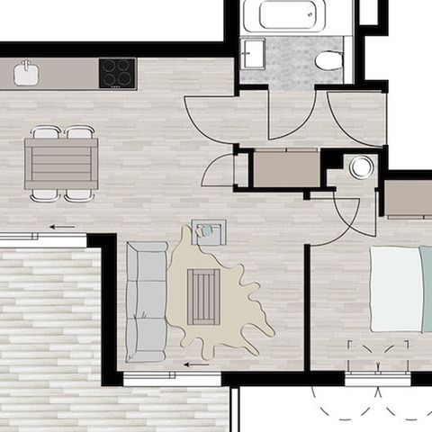 APPARTEMENT 4 personen - Arolle