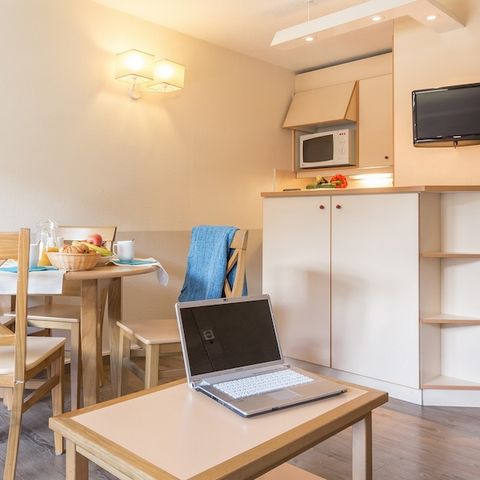Studio 4 personen - 1 slaapgedeelte